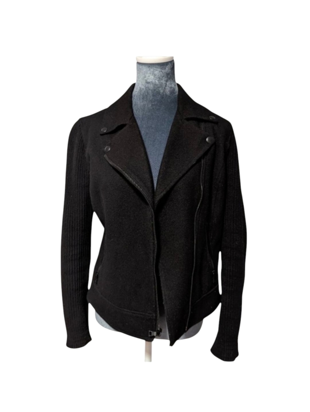 Banana Republc Factory Wool Blend Moto Bike Jacket/Coat Size Small